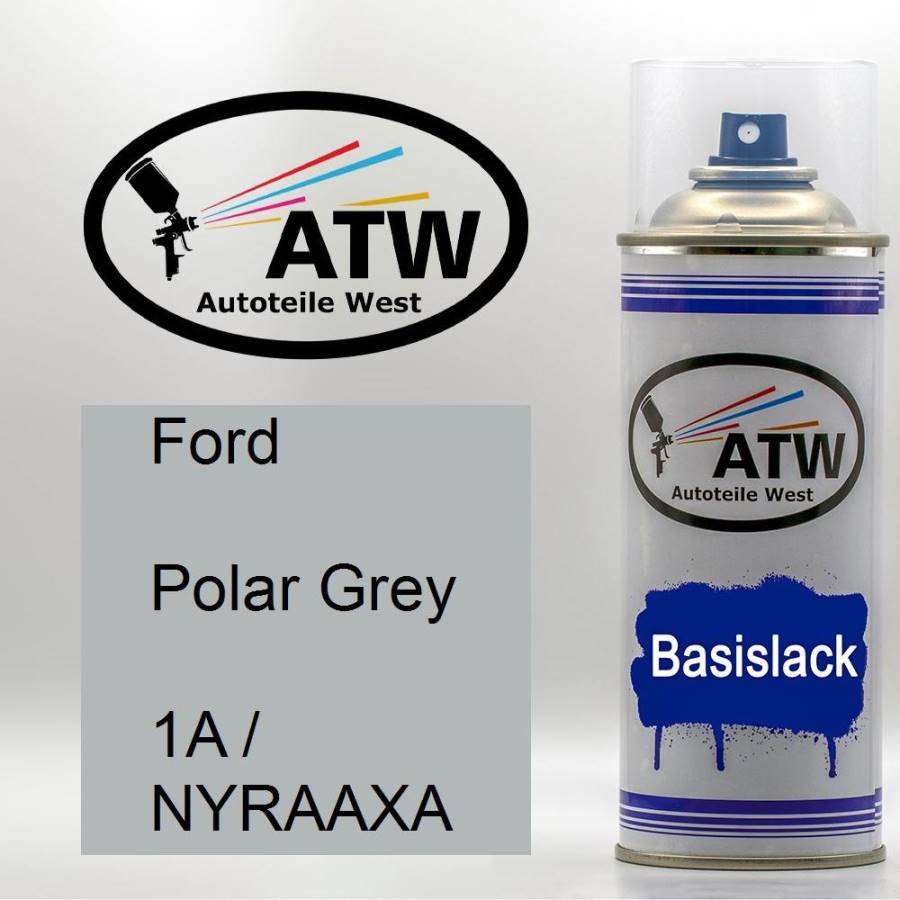 Ford, Polar Grey, 1A / NYRAAXA: 400ml Sprühdose, von ATW Autoteile West.